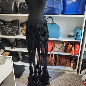 L'ATISTE Black Maxi Skirt